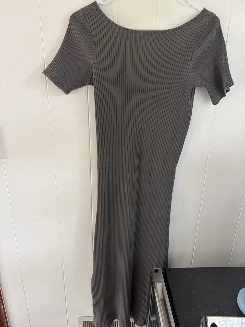 NSF ribbed gray dress small - Picture 3 of 6